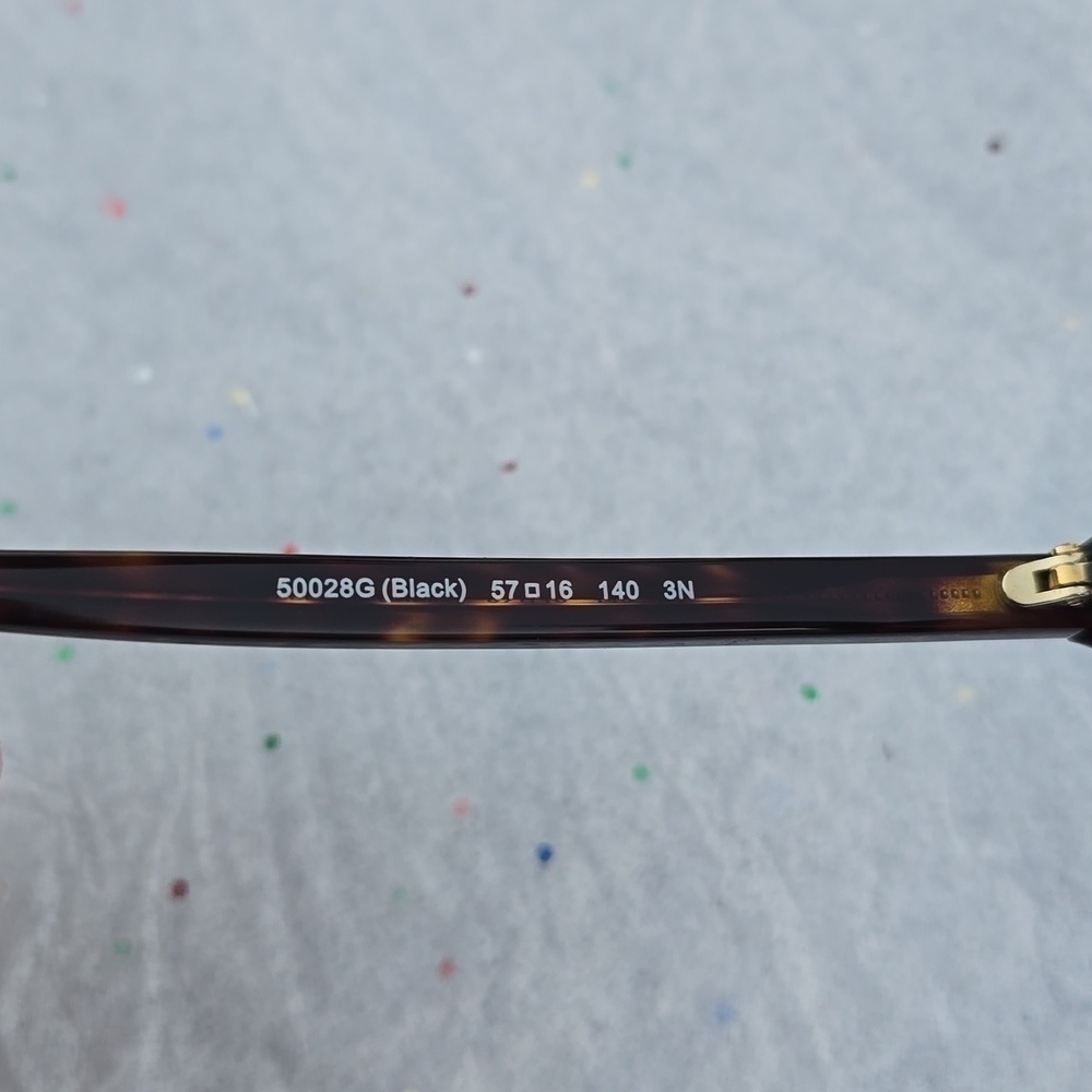 COACH HC8271U 50028G Black Women's 57 mm Sunglasses Black Lens - Picture 6 of 6